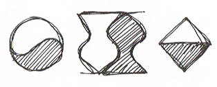 Figura (1.2) - La piccola scala è costituita da coppie di elementi in contrasto.